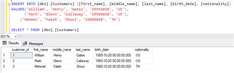 insert into sql server multiple rows